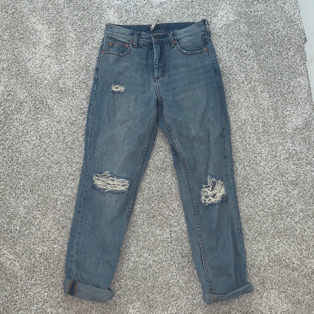 Vintage boyfriend style free people jeans